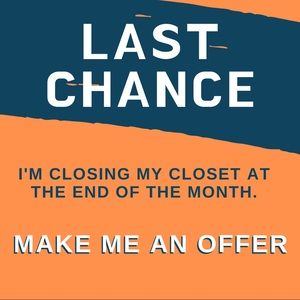 👏 LAST CHANCE 👏 Closet closing on 9/30